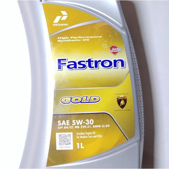 Oli Mesin Mobil Motor Fastron Gold 5W-30 (1 Liter)