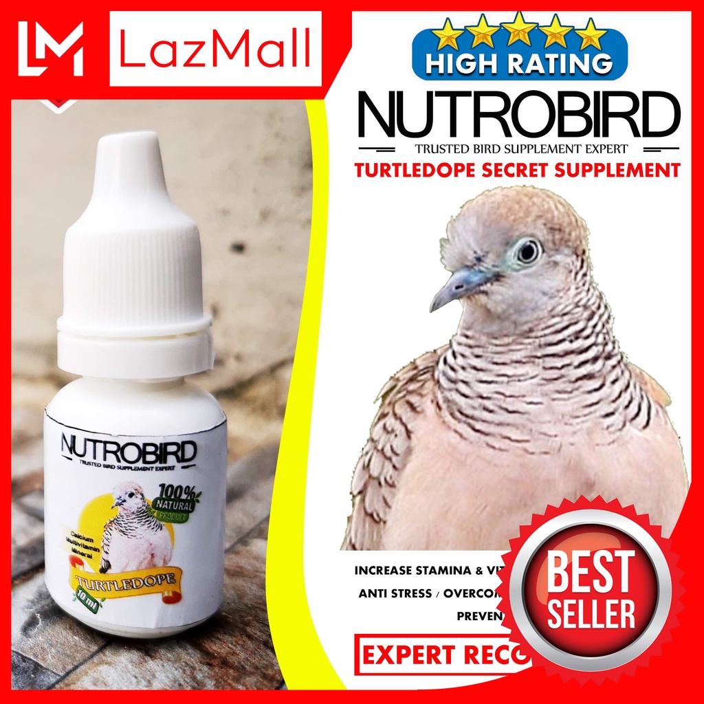 NUTROBIRD TURTLEDOPE VITAMIN PENGGACOR BURUNG PERKUTUT OBAT