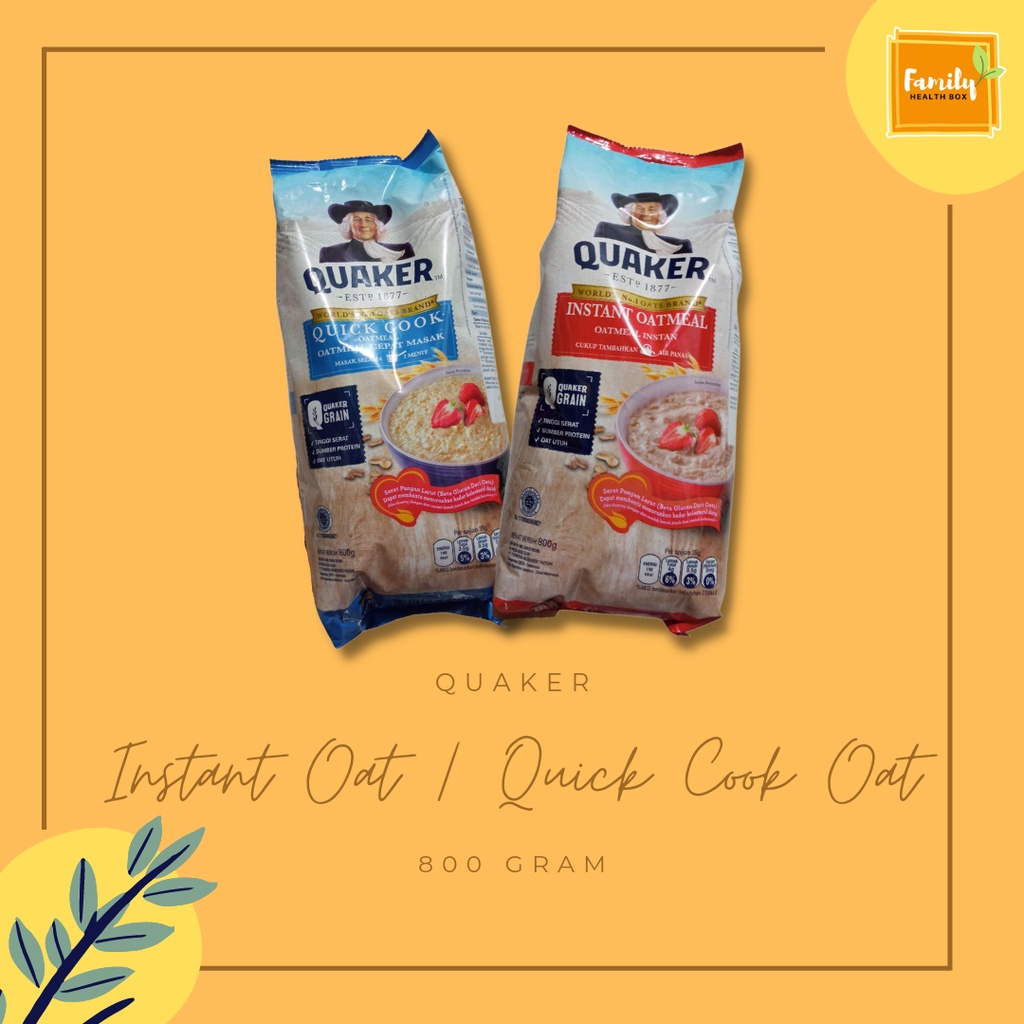 

Quaker Oats Instant Oat / Quick Cooking Oat 800 Gram