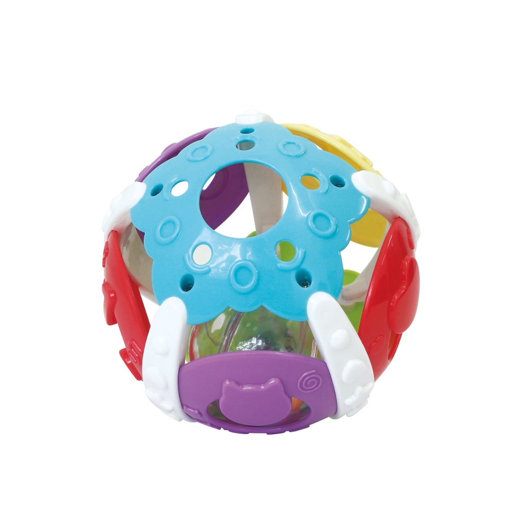 [BIG SALE] BOLA LAMPU Mainan Bayi Bola Kerincingan Bahan Karet Lembut Teether Rattle Gigitan