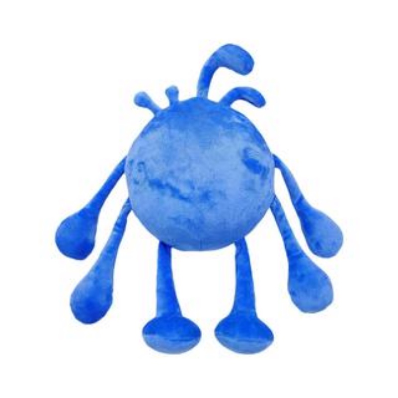 Boneka Plush Karakter Kartun Animasi Monster Biru Ukuran 38cm Untuk Hadiah Natal Anak
