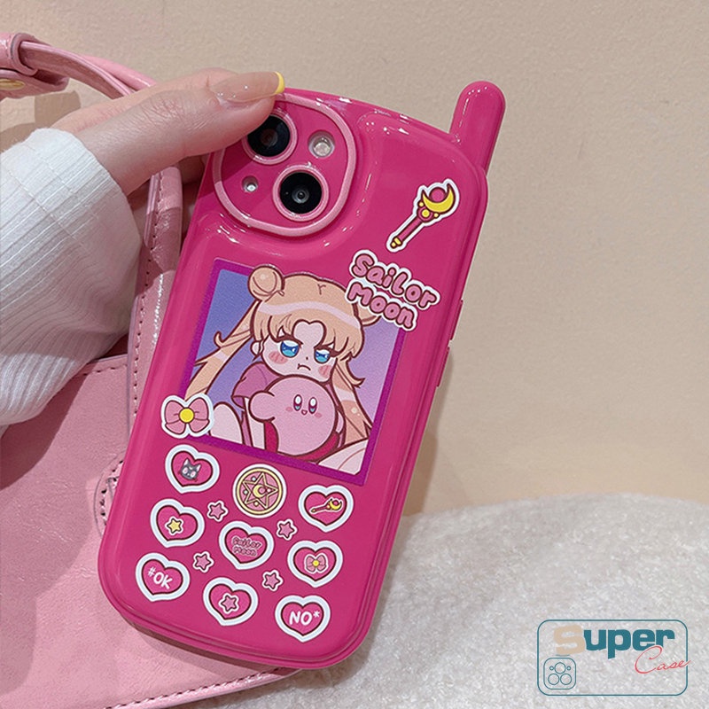 Soft Case Desain Kartun Anime Sailor Moon Gaya Retro Untuk iPhone 11 12 13 14 Pro MAX 7 8 14 Plus X XR XS MAX