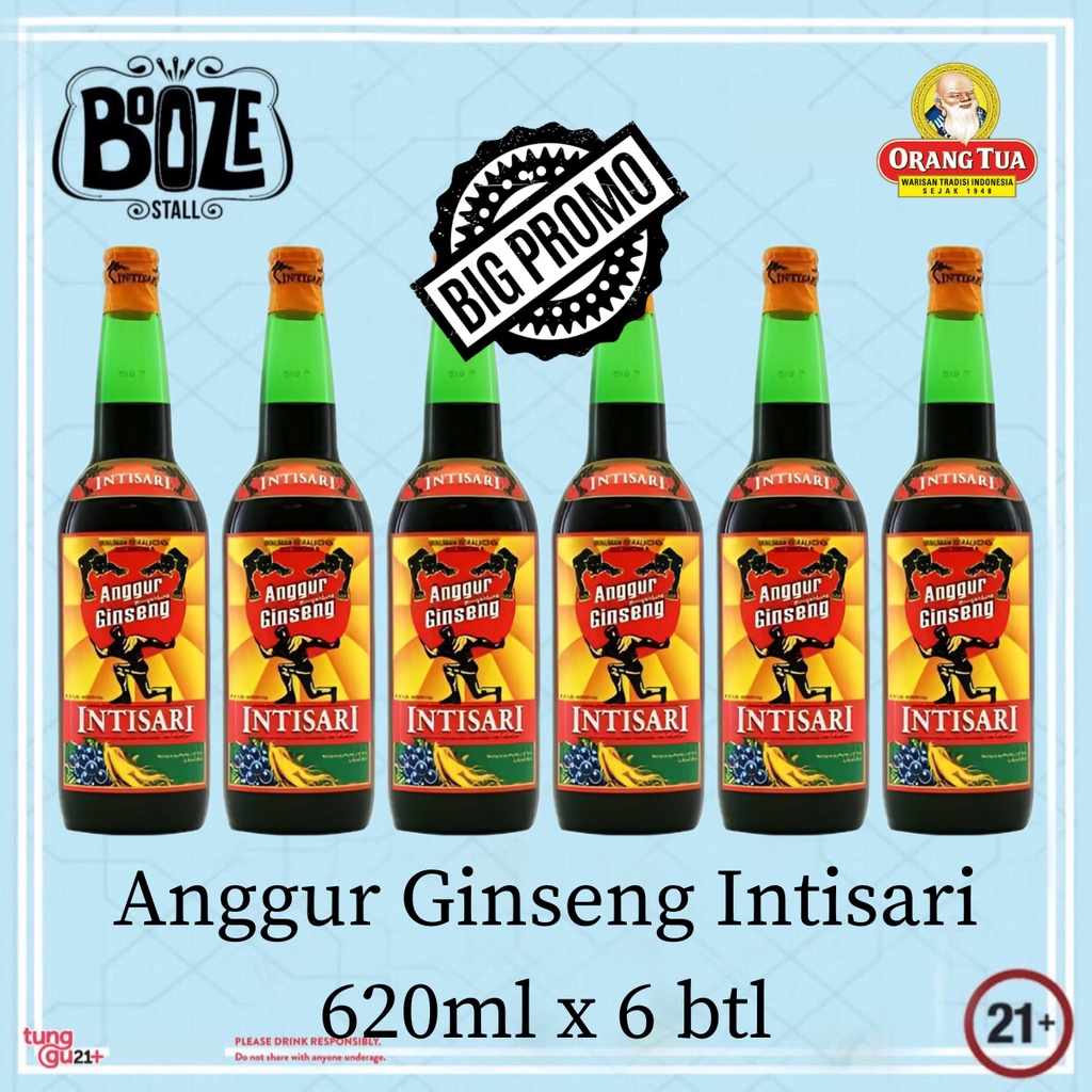 Anggur Ginseng Intisari 620ml Paket 6 btl