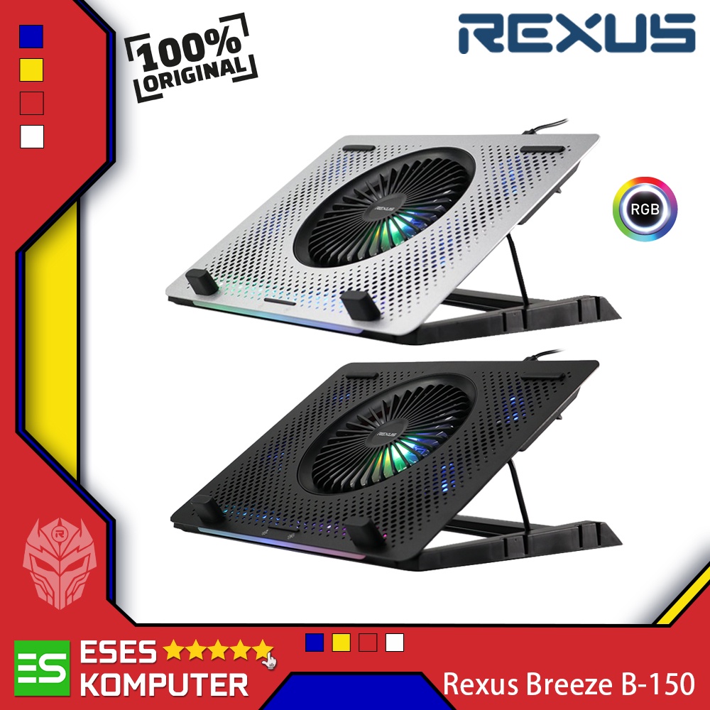 Cooling Pad Rexus B150 Breeze RGB | 5 Fan Gaming Laptop Cooler