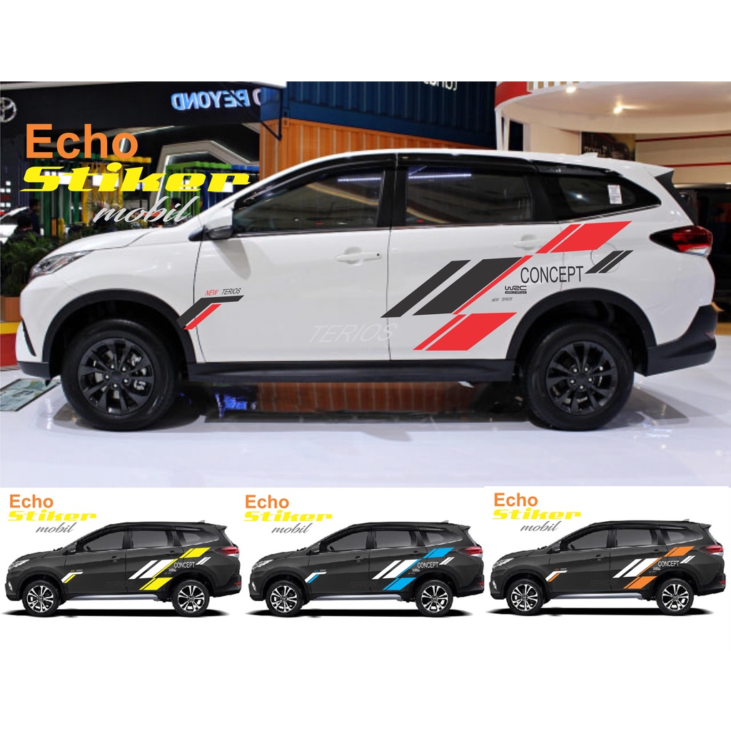 stiker mobil keren terios  list striping body custom
