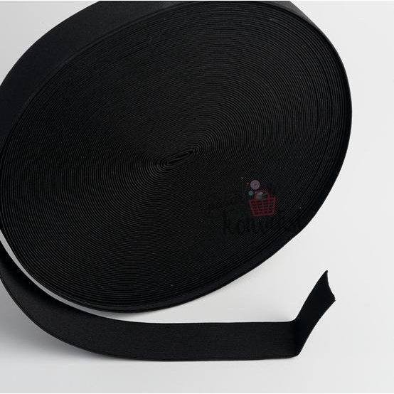 Karet Elastis Hitam Penguin 2.5 cm (1")