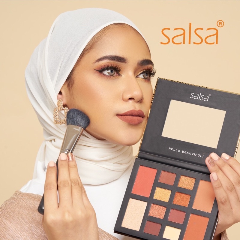 SALSA Rhapsody Face Palette - Eyeshadow Blush On Contour Highlighter