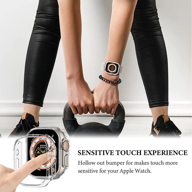 Case Bumper Pelindung Bahan PC Ultra Tipis 49mm Untuk Apple Watch iWatch Ultra 49mm