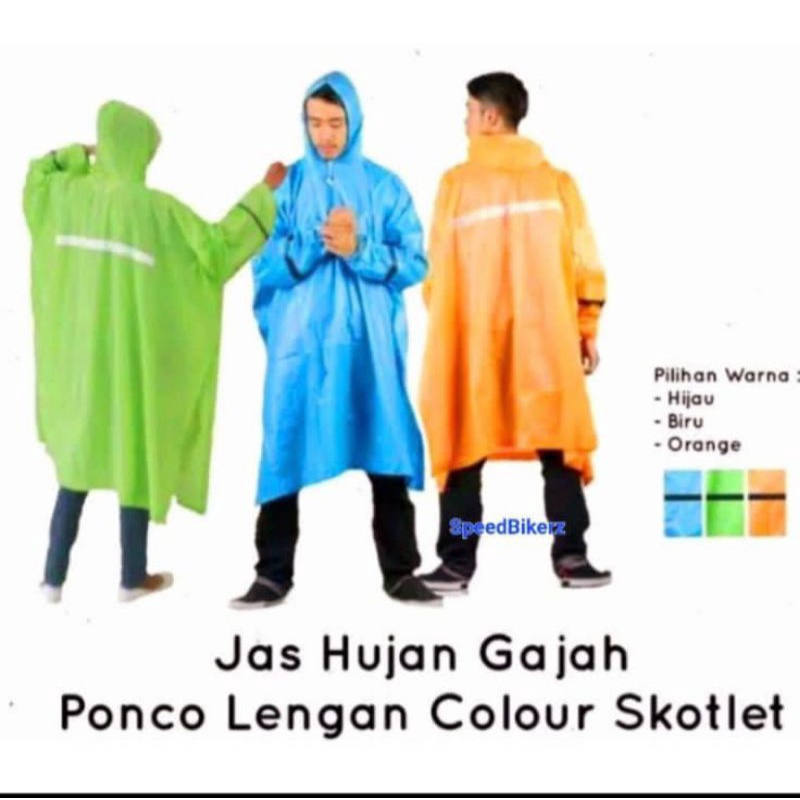 mantel ibex ponco lengan colour / mantel bagus / mantel tebal / jas hujan / jas hujan bagus / jas hujan tebal / mantel
