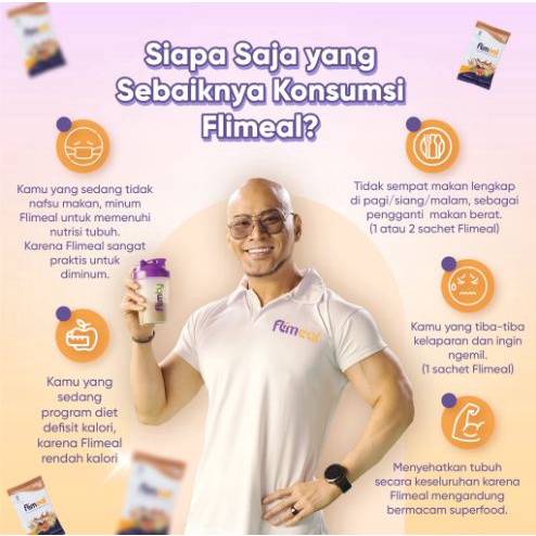 Flimeal Minuman Diet Sereal BPOM HALAL Rasa VANILLA - Replacement Sereal Diet Sehat