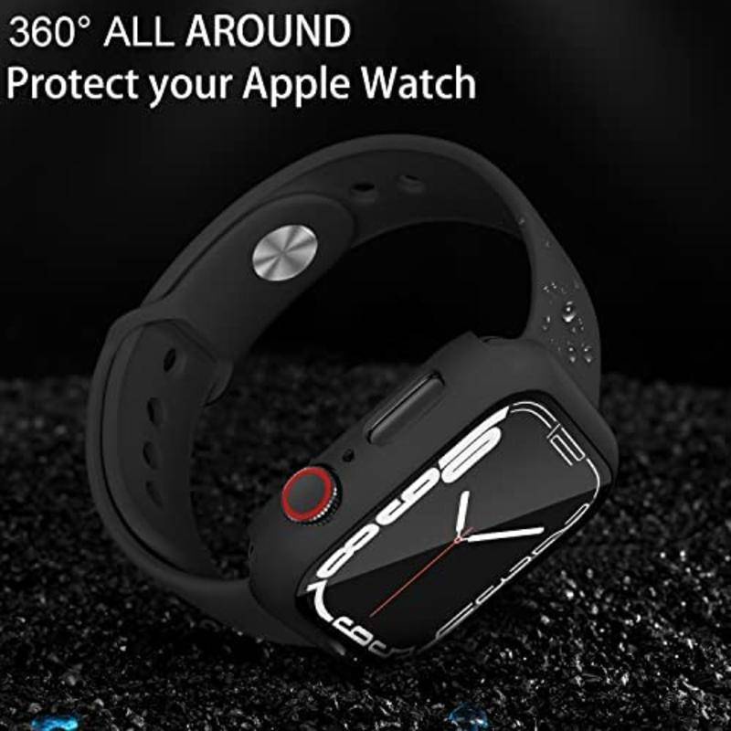 Case Bumper Pelindung Layar Bahan PC Anti Gores Untuk Apple Watch Seri 8 7 6 5 4 3 2 1 SE2 40mm 42mm 38mm 45mm 41mm