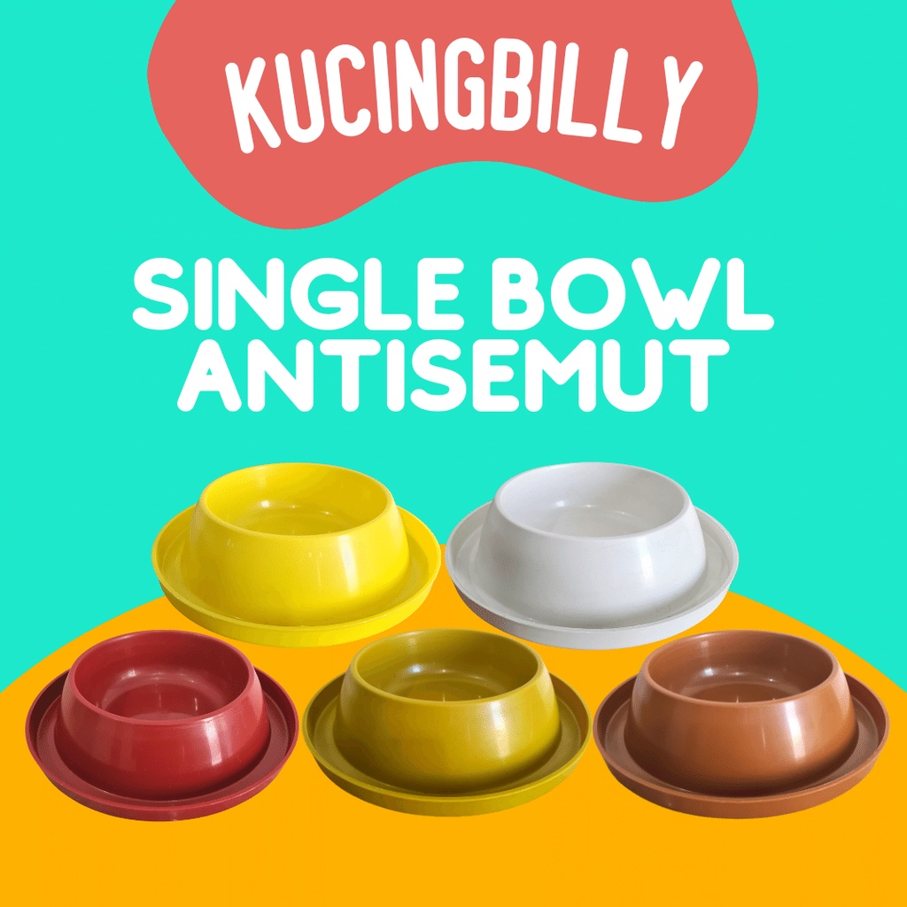 Tempat makan kucing anjing antisemut - Single bowl 3