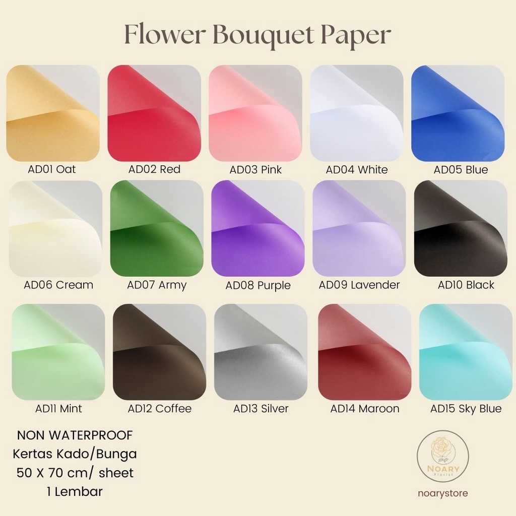 Flower Bouquet Paper Kertas Bunga Wrapping Cellophane Paperwrap Buket Bunga Bungkusan Bunga / Flower Wrapping / Cellophane / Wrap / Kertas Bunga / Kertas Kado / Flower Paper / Kertas Grosir / Kertas Import / Kertas Cellophane / Florist / Buket Bunga / Flo