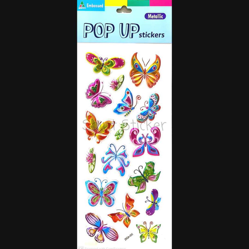 

(25gr) POP UP STIKER KUPU 3D