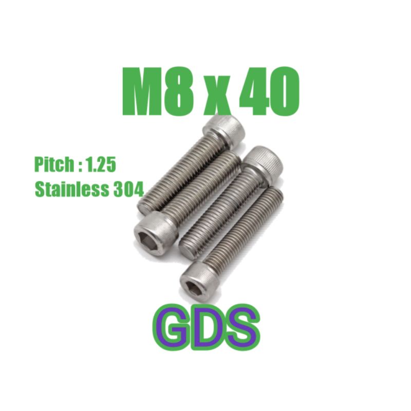 Baut L Stainless M8 x 40 / Baut L Stainless 304