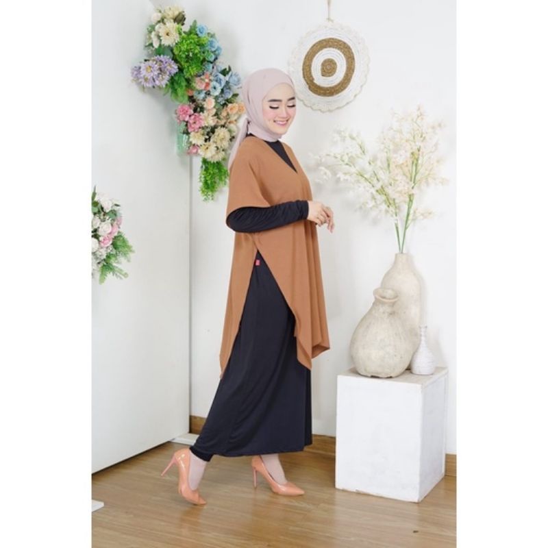 Nagita long square/tunik Nagita cringkle/dress kekinian
