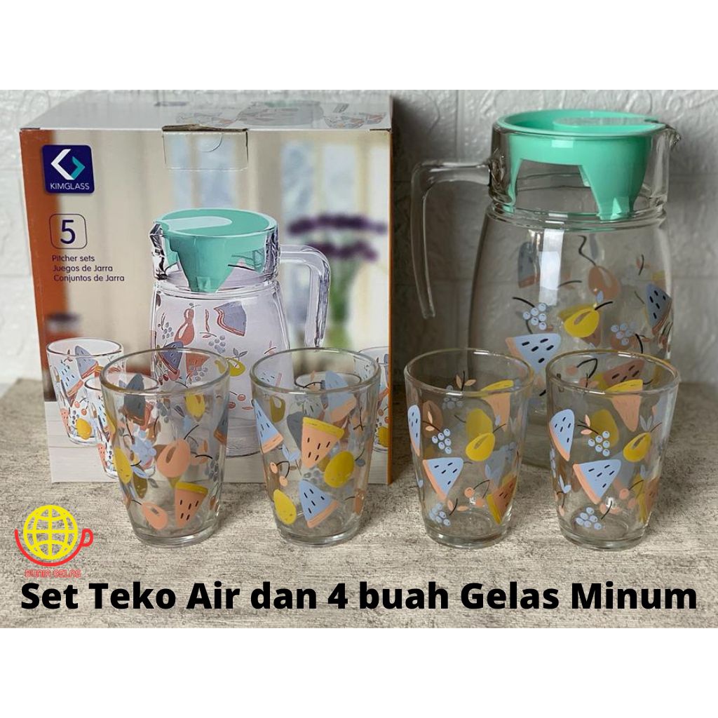 Jual Set Teko Dan Gelasset Pitcher Dan Gelasteko 16 Litergelas Set Shopee Indonesia 5736