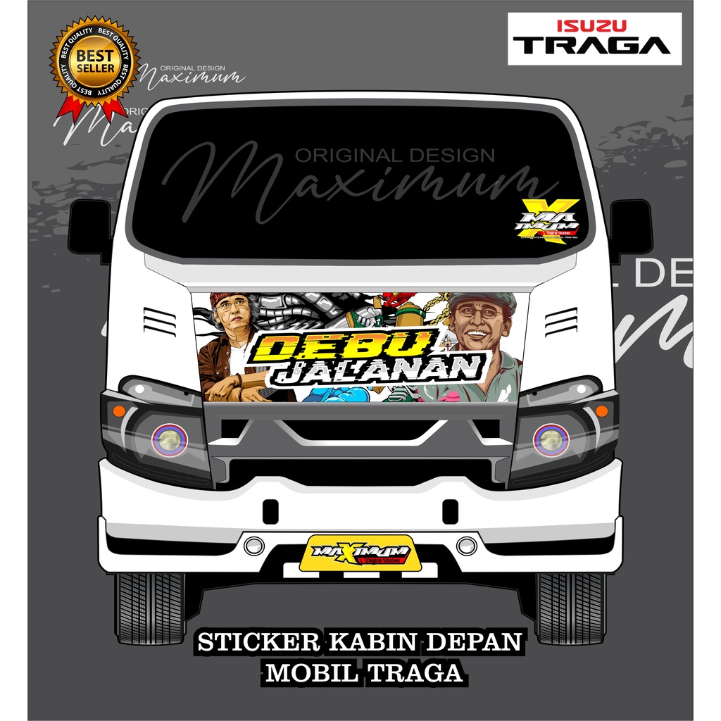 STICKER KABIN DEPAN  ISUZU TRAGA /STICKER KABIN  DEPAN ISUZU TRAGA CUSTOM-DUNIASTICKER-A6
