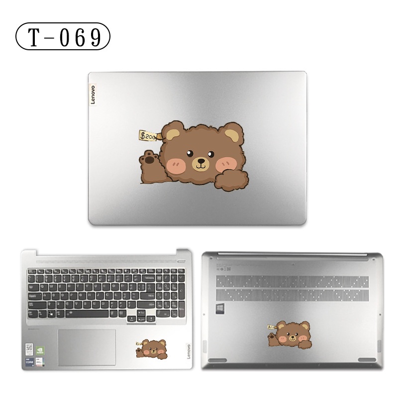 Stiker Skin Vinyl Transparan Motif Print Kartun Untuk Laptop HP Pavillion 14s 15s 14s-cf 14-dv 14-ec 14-ce 14s-dk 15s-eq Aero 13