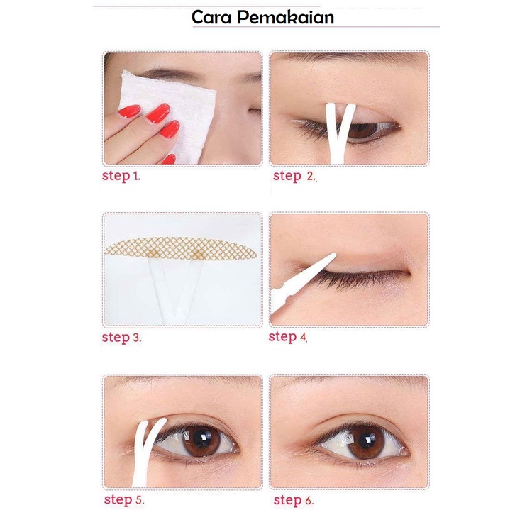 KMN Skot Mata Scott Mata Double Eyelid Veil Tape Stiker Kelopak Mata Bening Tahan Air Jaring Selotip Lipatan Mata Scott lace