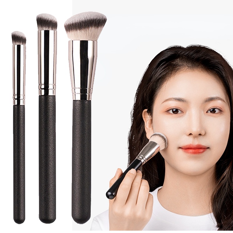 Brush Concealer Foundation Bahan Fiber Lembut Tahan Lama Untuk Makeup