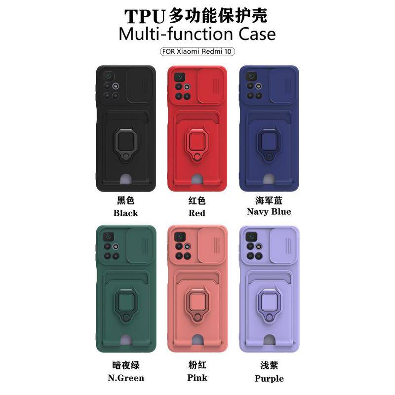 Case Pelindung Lensa Kamera Dengan Tas Kartu Untuk Vivo Y20s Y20T Y12s Y12a Y51 Y51a Y72 Y52s Y31s