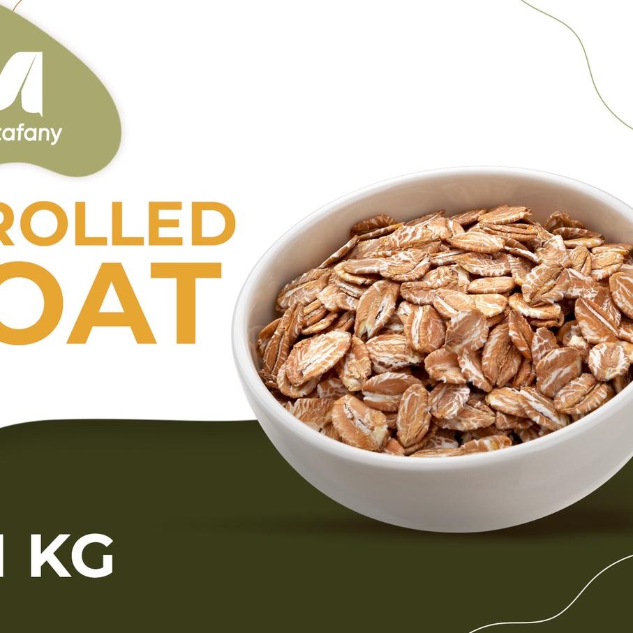 

㊯ Makanan Sehat Rolled Oat 1kg - Oatmeal Gandum Utuh Original ⇯