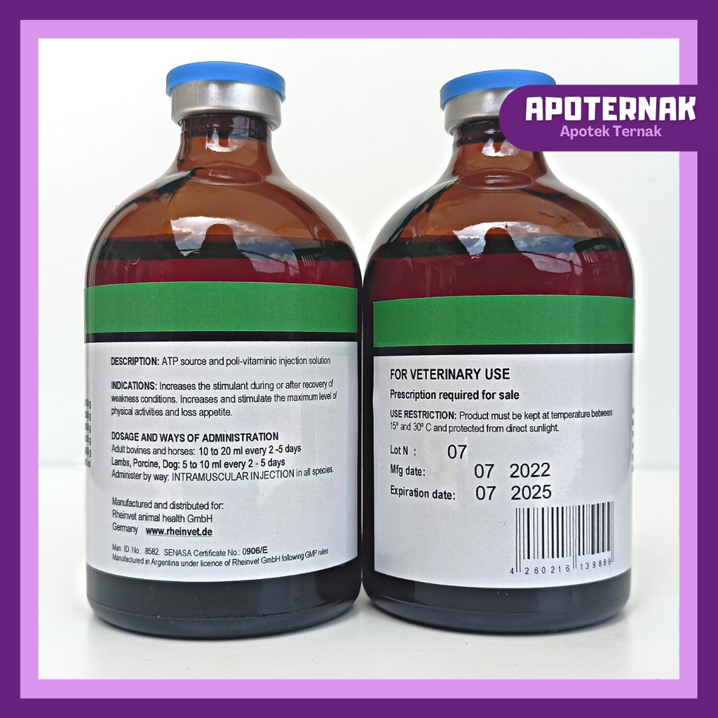 RHEINDEXA (Dexamethasone) OBAT BENGKAK DAN ALERGI HEWAN | Antiinflamasi Antiradang Antipiretik Analgesik Antialergi Antishock anti radang Dexa | Rheinvet Jerman
