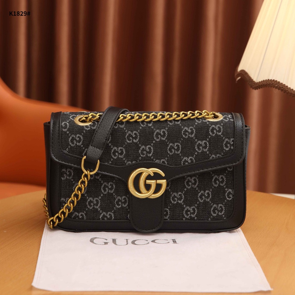 GC GG Canvas Shoulder Bag 1829