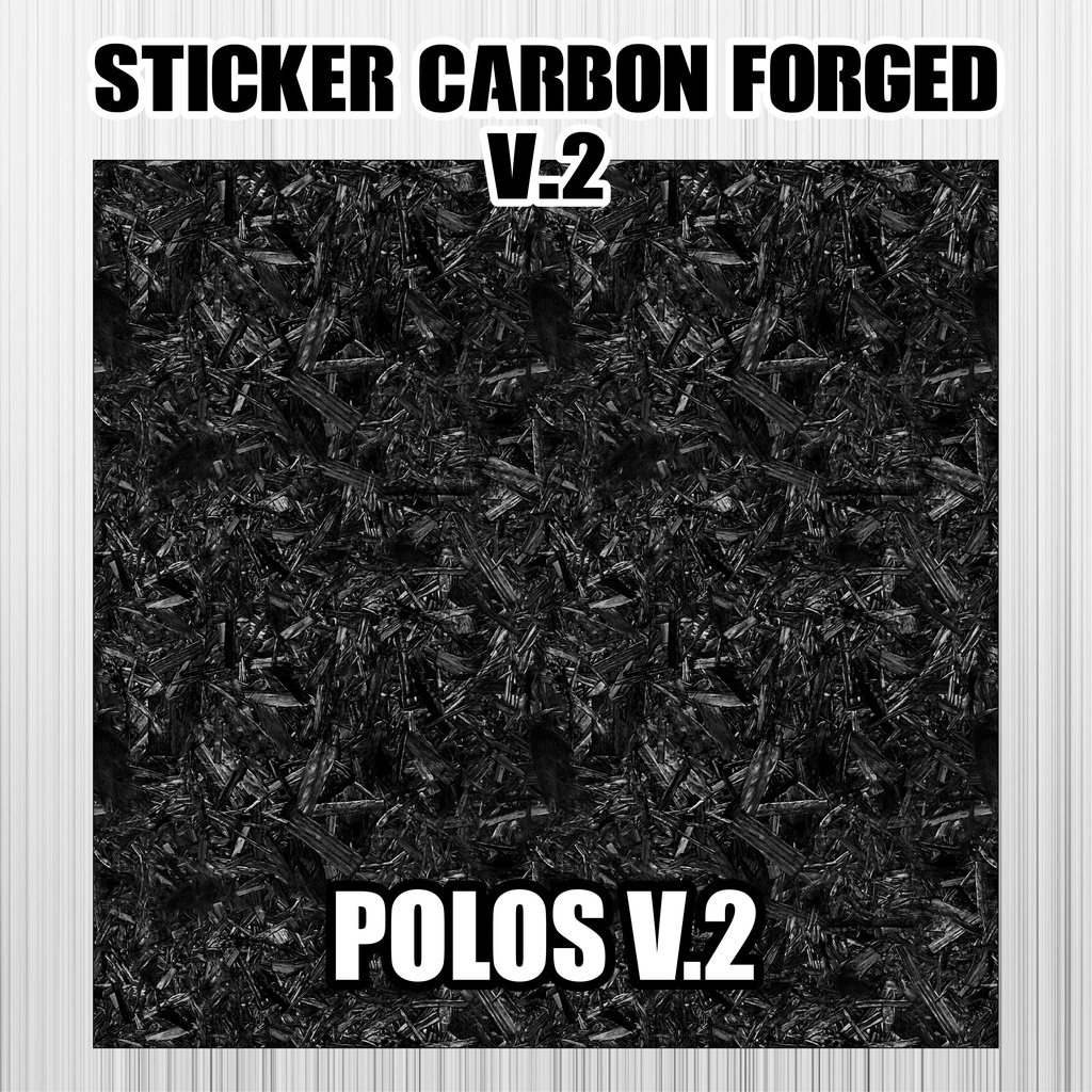 V2 Sticker Carbon Forged Stiker Motor