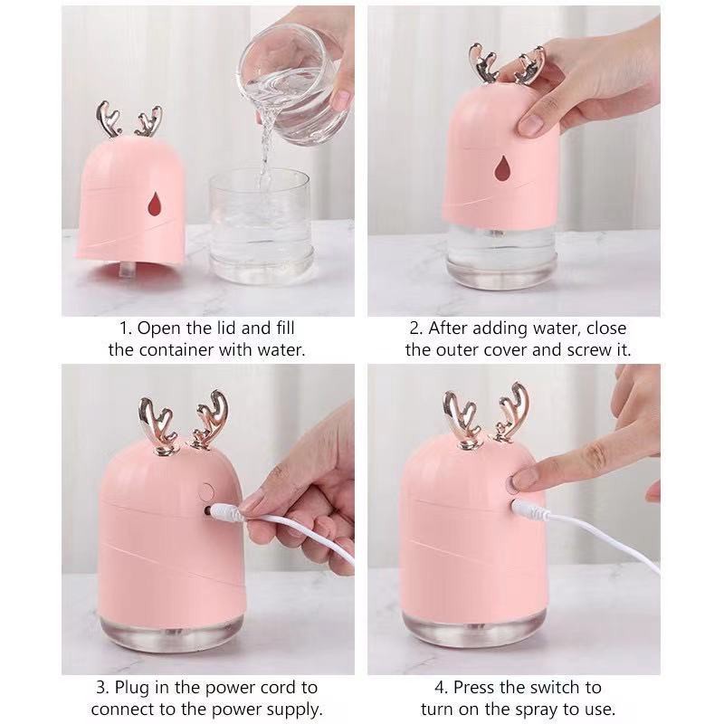 100% ORI cute cat Humidifier 700ML Essential Oil Diffuser Aroma Terapi Pengharum Ruangan