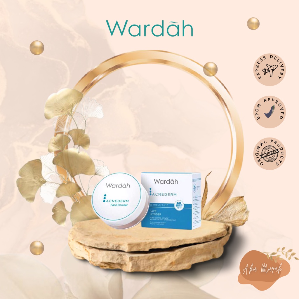 ✨ AKU MURAH ✨ Wardah Acnederm Face Powder 20 gr / Bedak Untuk Kulit Berjerawat