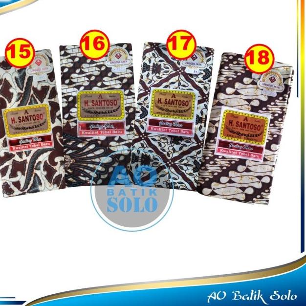 Kain Batik Jarik H Santoso Grade A Gading Mas Unggul Jaya Primisima - MOTIF CAMPUR