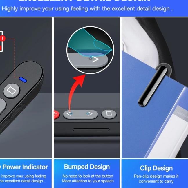 Wireless Remote Control USB PowerPoint Presentasi Laser Pointer pen