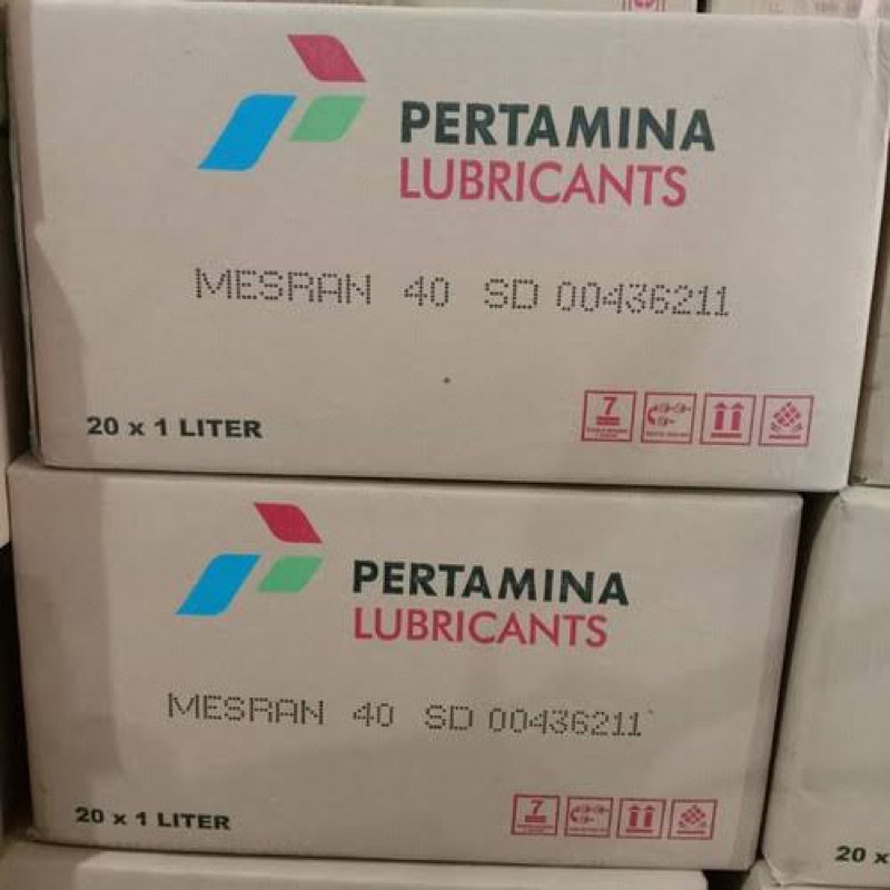 OLI PERTAMINA MESRAN 40 (Kemasan 1 Liter) | 1 Dus