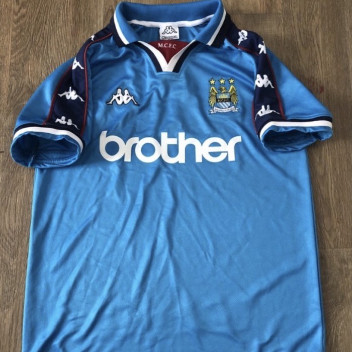 Man city home 97 retro jersey