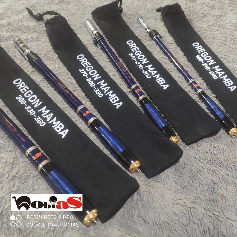 Joran pancing Tegek zoom Oregon MAMBA 180 210 240 270 300 330 360