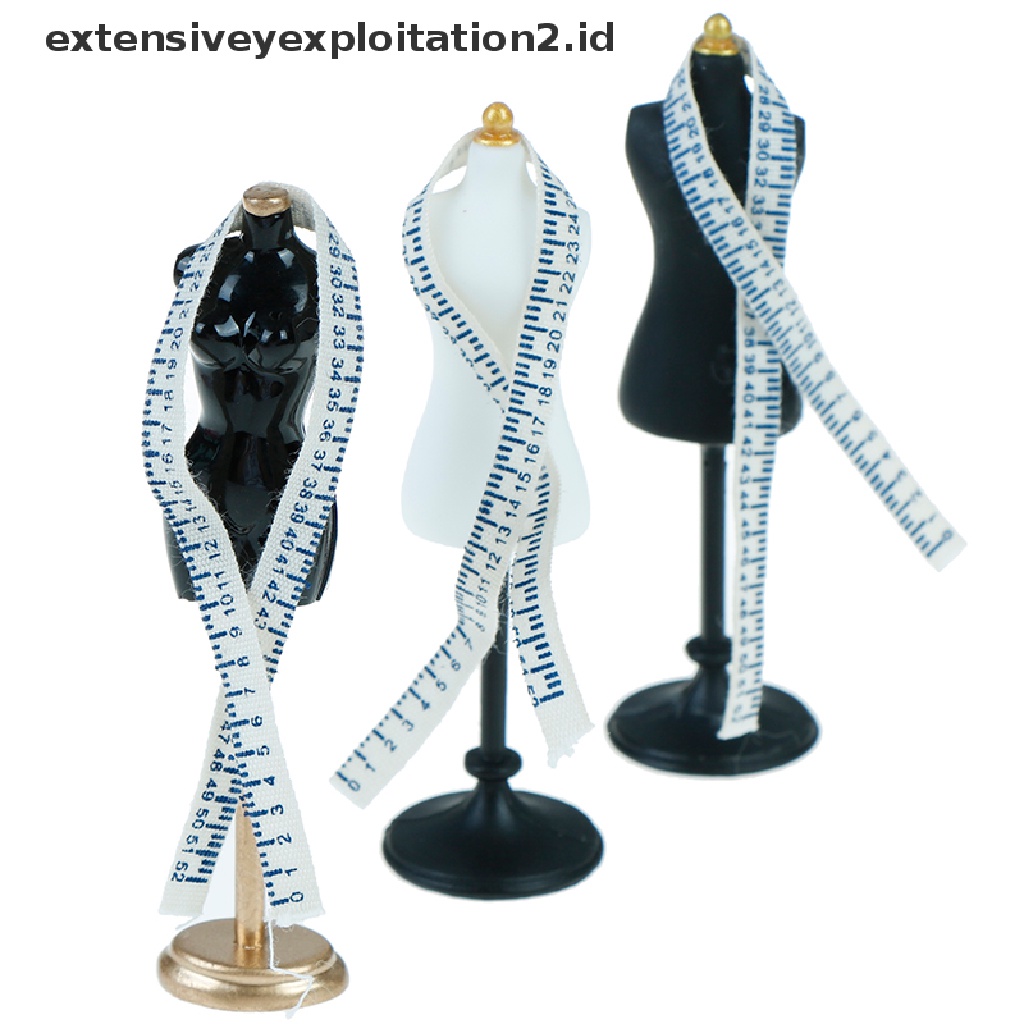 Set Mainan Boneka Manekin + Penggaris Skala 1: 12 Untuk Anak Perempuan