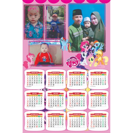 

kalender custom 2023 karakter foto