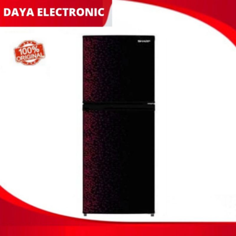 KULKAS 2 PINTU SHARP SJ 236MGGR LEMARI ES 2 PINTU SJ236MG