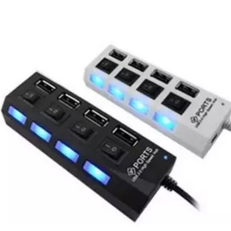 (4 in 1 )Usb Hub Saklar 4 Port Output on/off 4in1 High Speed Usb Hub 4 in 1