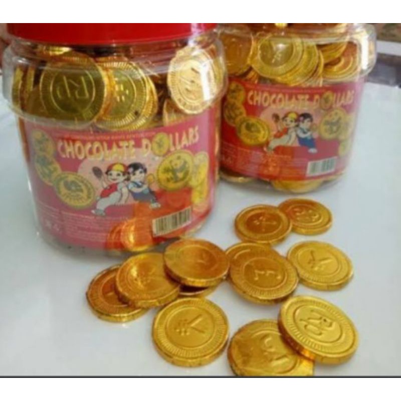 

coklat coin dollar 200pcs