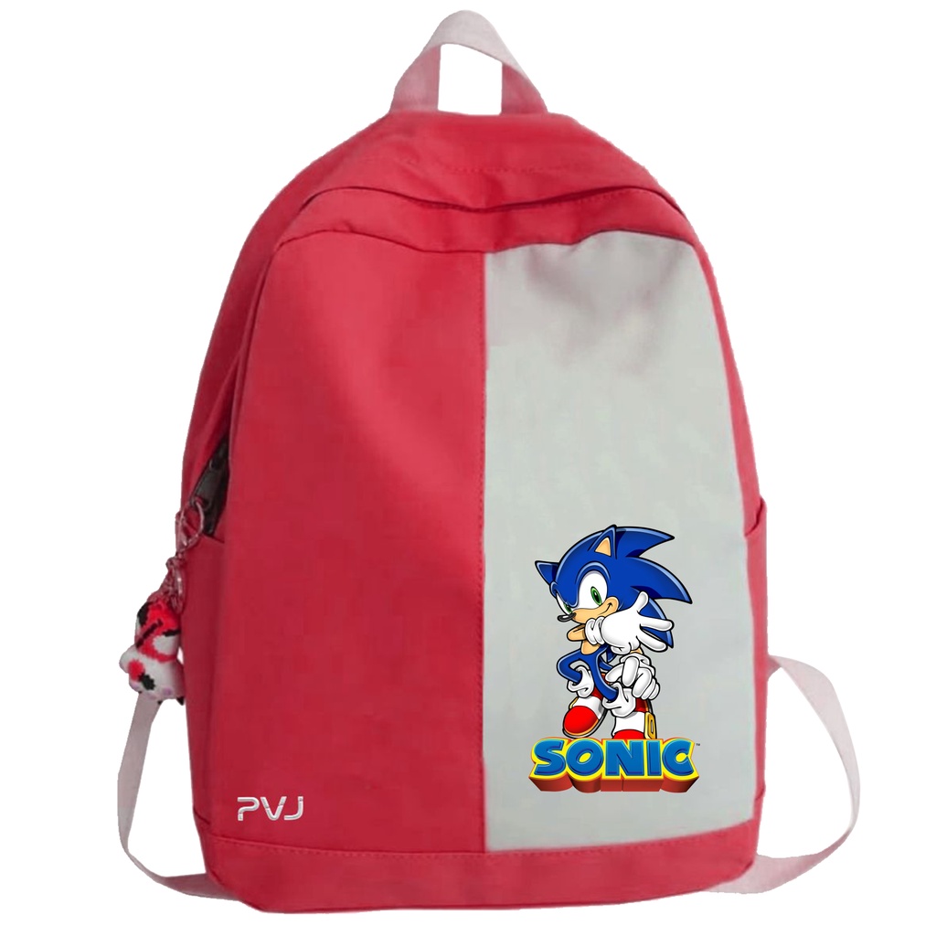 PVJ Tas Sonic Anak Ransel laki laki SD Sonic The Hedgehog