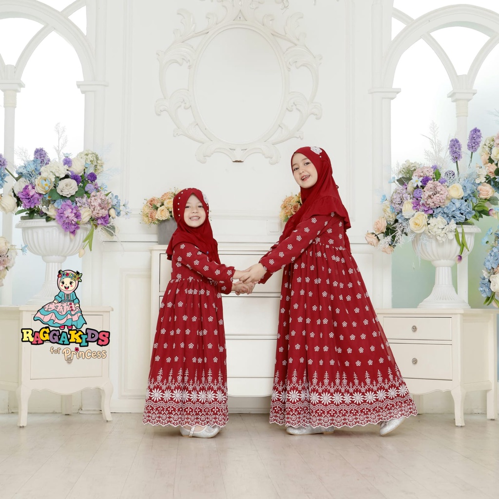 RAGGAKIDS Gamis Anak princess | gamis bordir cantik Jameelah series