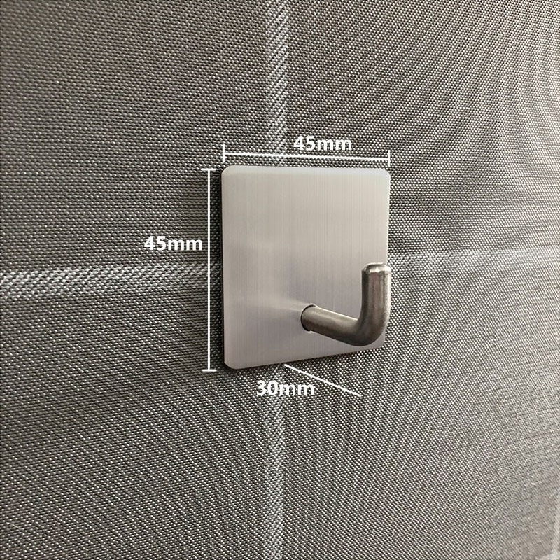 Gantungan Hook Dinding Tempel Stainless Steel Single adhesive Hook Hanger 3M - 1 pcs