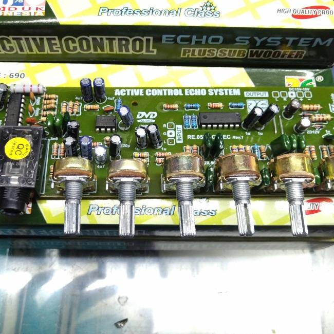 kit tone control stereo echo subwoofer