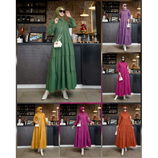 Qiana Midi Dress Original By Doa Ibu | TZYN. Shop |