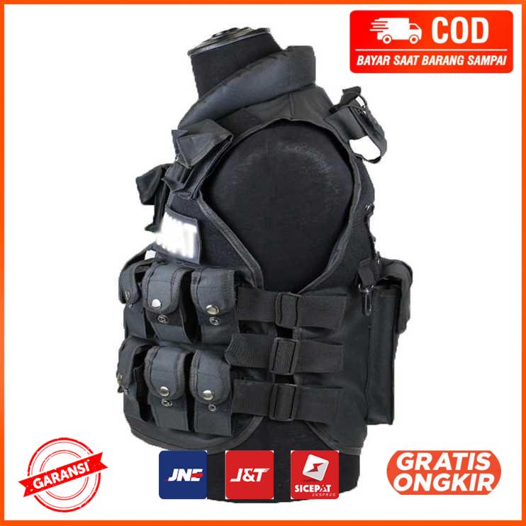 Rompi Militer Airsoft Gun CS SWAT Tactical Vest Size L CX93
