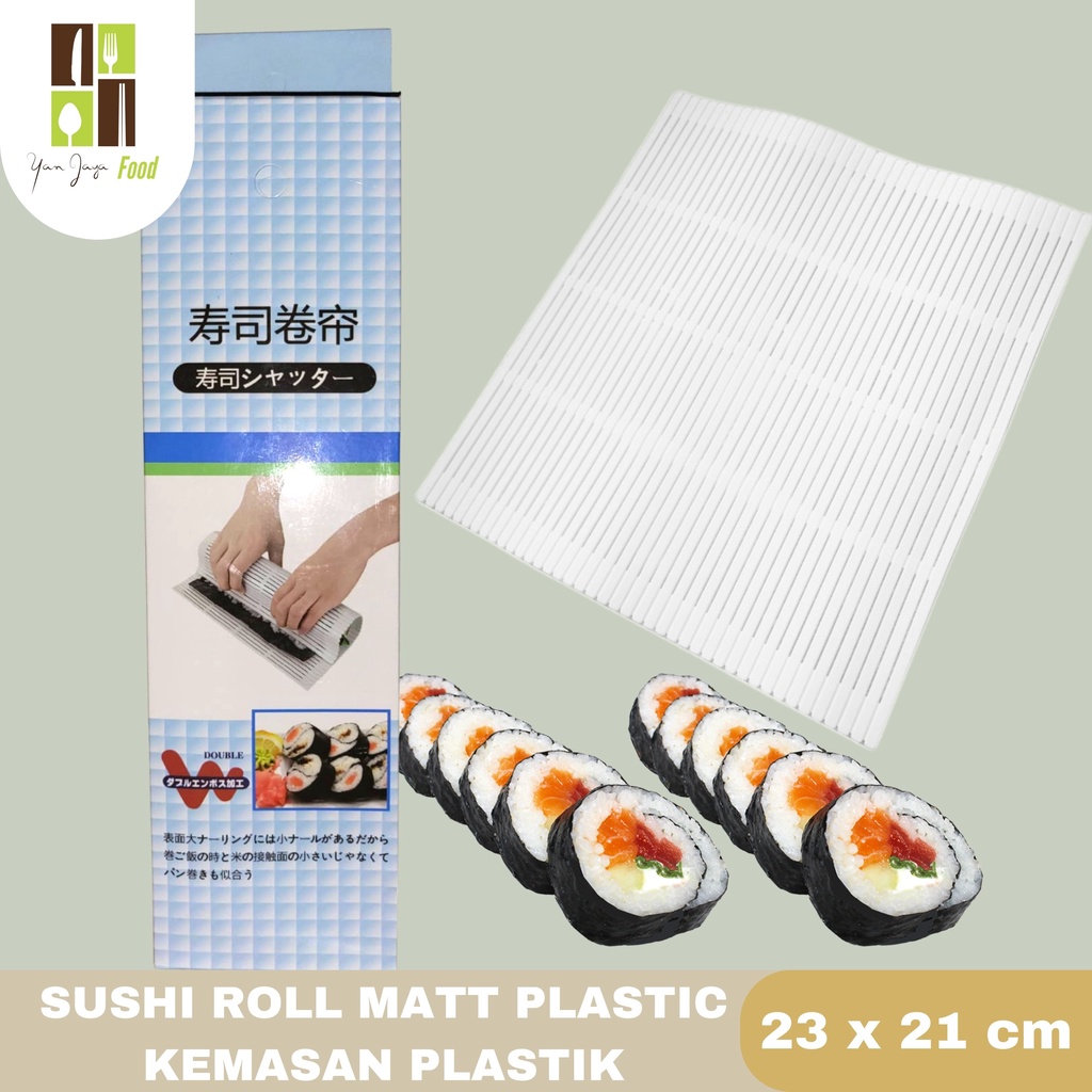 Sushi Roll Matt Gulungan Sushi Plastik Sushi Mat Bamboo Sushi Mat Plastik Kemasan Kardus