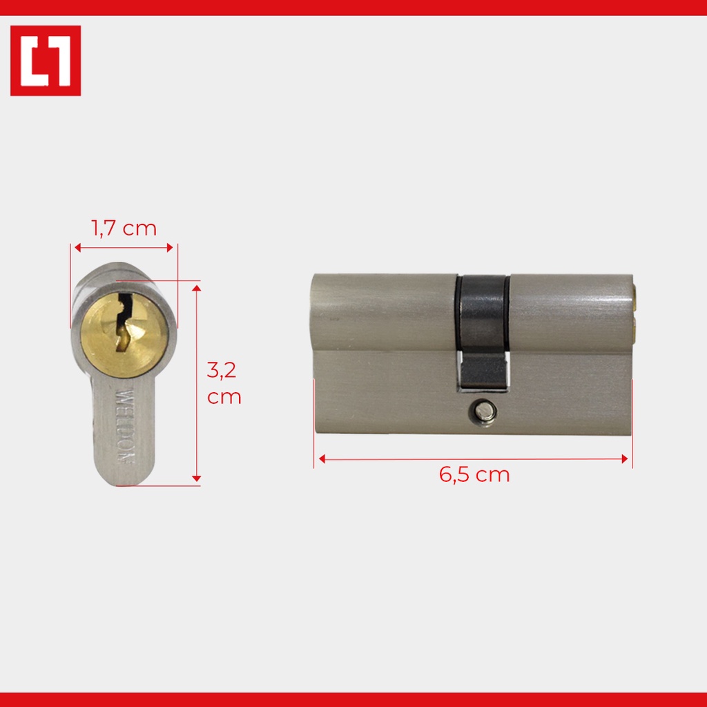 Kunci Pintu Swing Sliding Geser Aluminium 1 Set 5237 Kait - Weldom